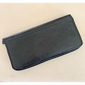 DOPP Brown Genuine Men’s Leather Wallet/ Travel Organizer 9”